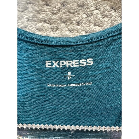 Express Turquoise Racerback Tank Top With Studded Embellishments S - Picture 4 of 7